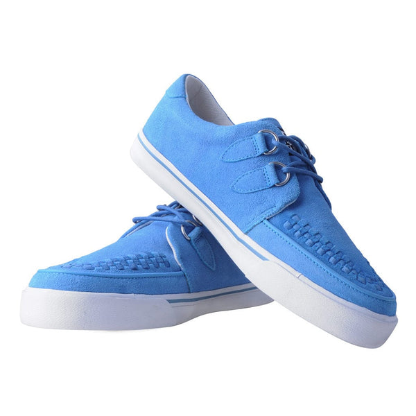 T.u.k Creeper Sneaker Blue & White Suede