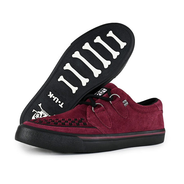 T.u.k Creeper Sneaker Burgundy Suede