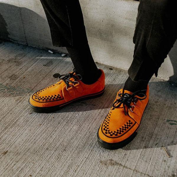T.u.k Creeper Sneaker Burnt Orange Suede