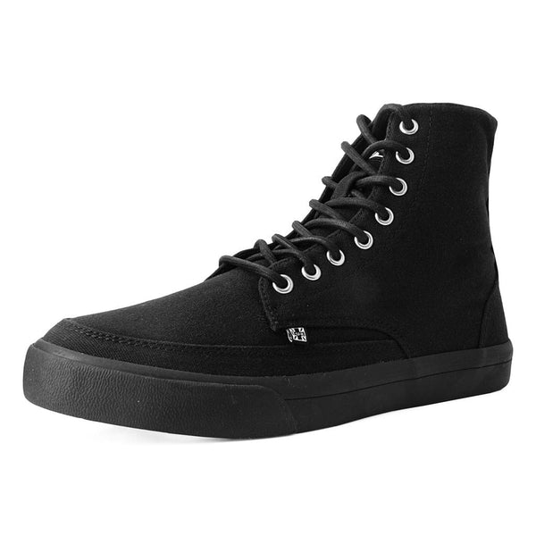 T.u.k Creeper Sneaker Hi Top Black Canvas