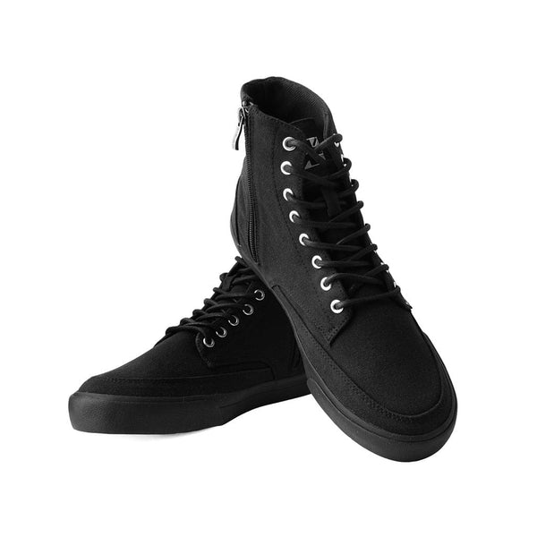 T.u.k Creeper Sneaker Hi Top Black Canvas