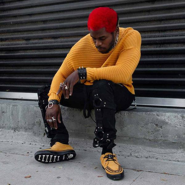 T.u.k Creeper Sneaker Hot Mustard Suede