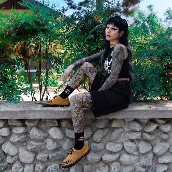 T.u.k Creeper Sneaker Hot Mustard Suede