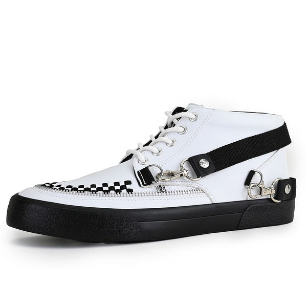 T.u.k Creeper Sneaker Mid Top White TUKskin™