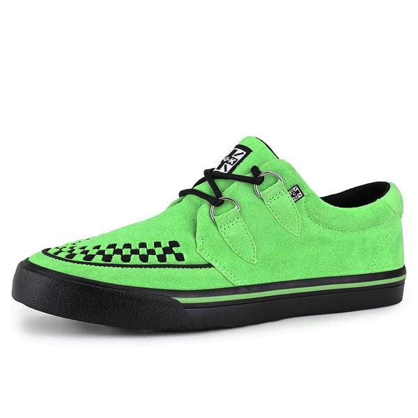 T.u.k Creeper Sneaker Neon Green Suede
