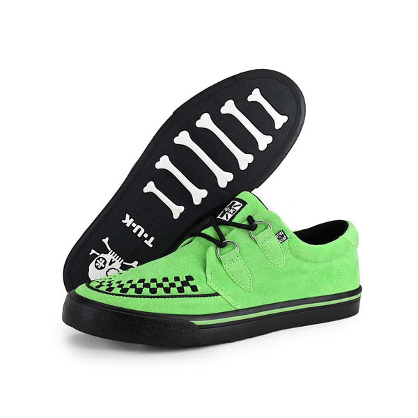 T.u.k Creeper Sneaker Neon Green Suede