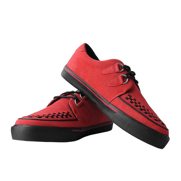 T.u.k Creeper Sneaker Red Suede