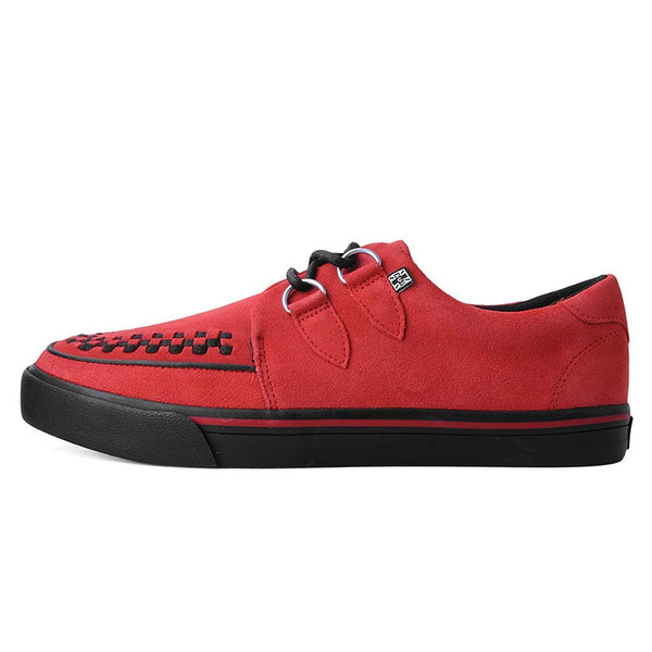 t.u.k Creeper Sneaker Red Suede