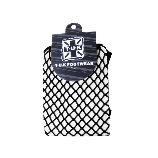 T.u.k Crew Black Fishnet Womens Sock