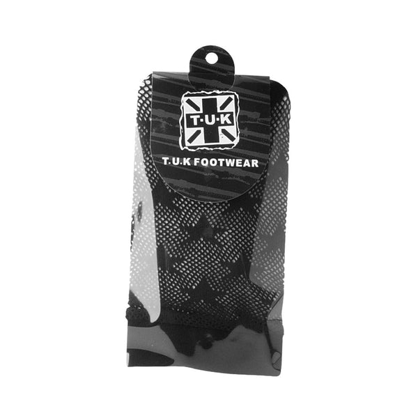 T.u.k Crew Sock Black Star Mesh Womens