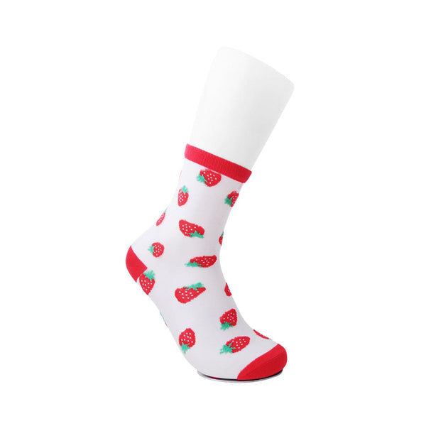 T.u.k Crew Sock Strawberry Mesh Womens
