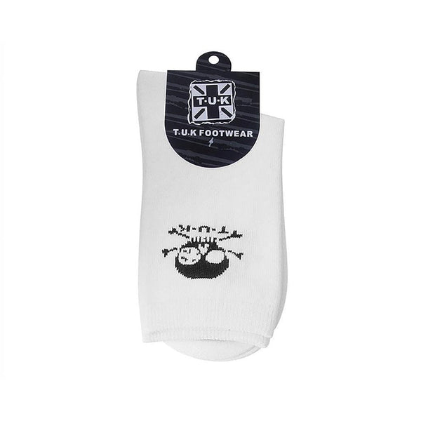 T.u.k Crew Sock White T.U.K. Skull Womens