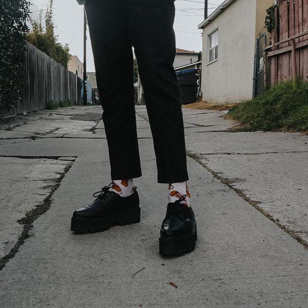 T.u.k Dino Lug Pointed Creeper Black Vegan Leather