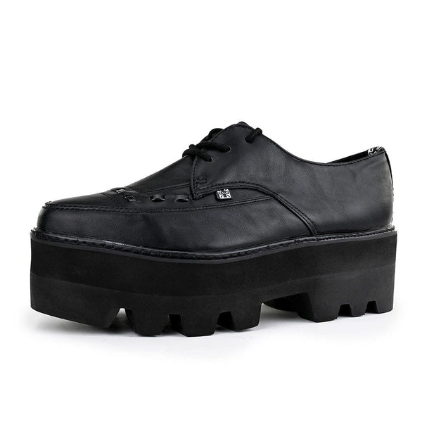 T.u.k Dino Lug Pointed Creeper Black Vegan Leather