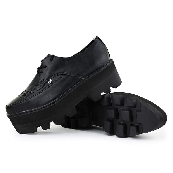 T.u.k Dino Lug Pointed Creeper Black Vegan Leather