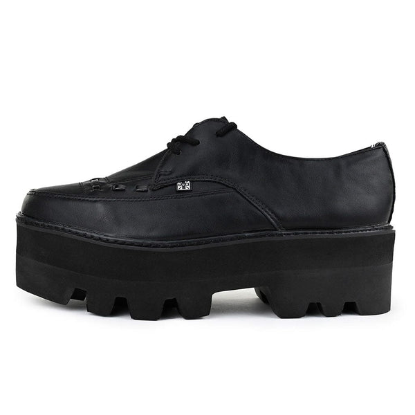 t.u.k Dino Lug Pointed Creeper Black Vegan Leather