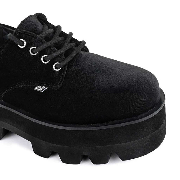T.u.k Dino Lug Stacked Sole Black Velvet