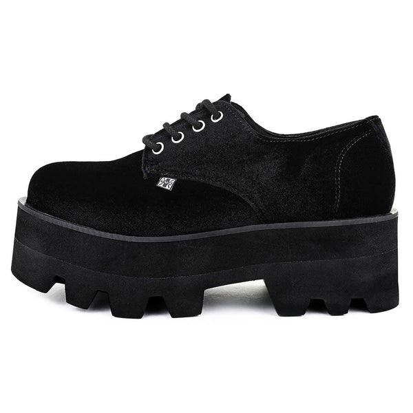 t.u.k Dino Lug Stacked Sole Black Velvet