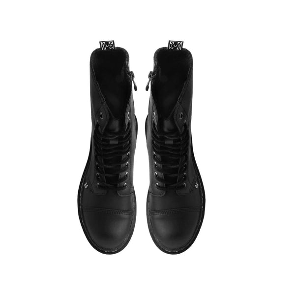 T.u.k Double Decker 10-Eye Boot Black TUKskin™