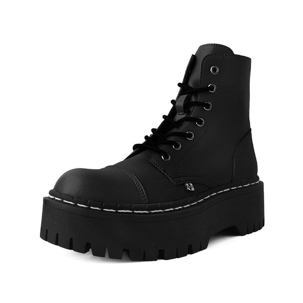 T.u.k Double Decker 7-Eye Boot Black TUKskin™