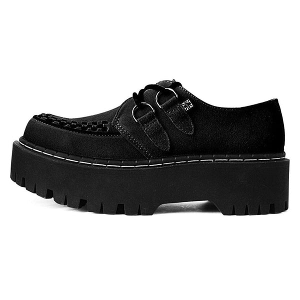 t.u.k Double Decker Creeper Black Suede