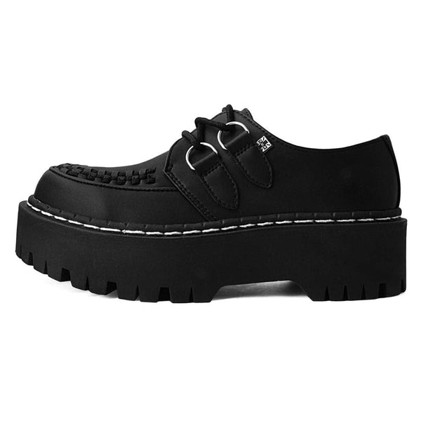 t.u.k Double Decker Creeper Black Vegan TUKskin™