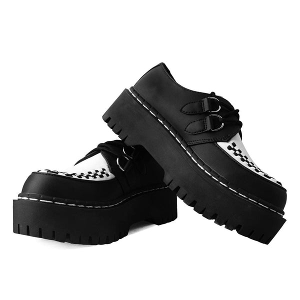 T.u.k Double Decker Creeper Black/White TUKskin™