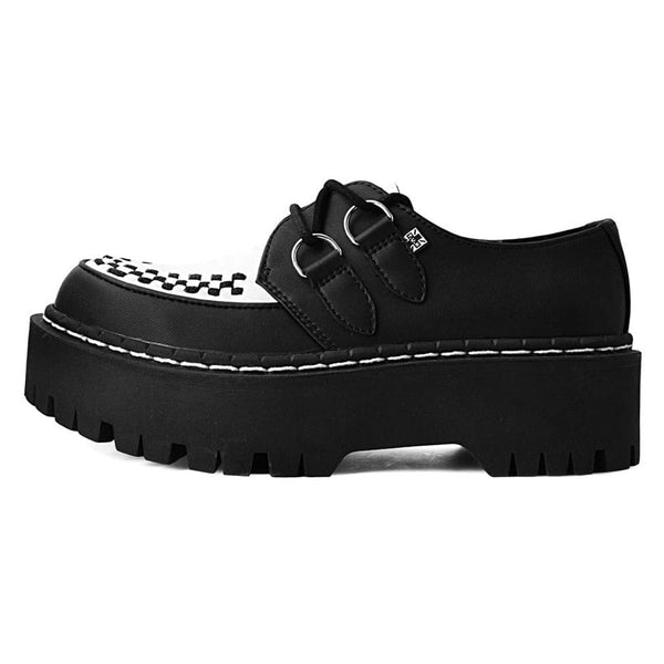 t.u.k Double Decker Creeper Black/White TUKskin™