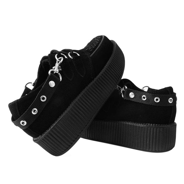 T.u.k Eyelet Black Bondage Shoe Straps