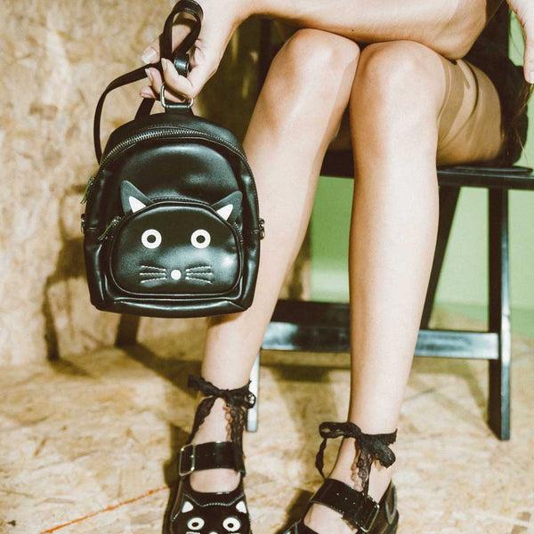 T.u.k Kitty Mini Backpack Black TUKskin