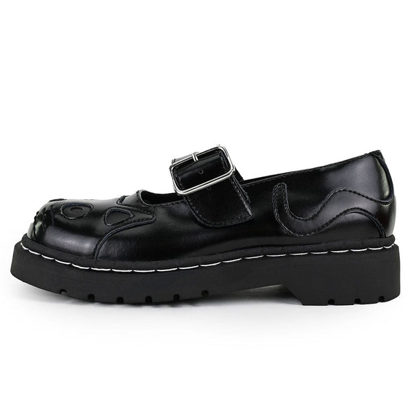 t.u.k Mary Jane Kitty All Black Leather