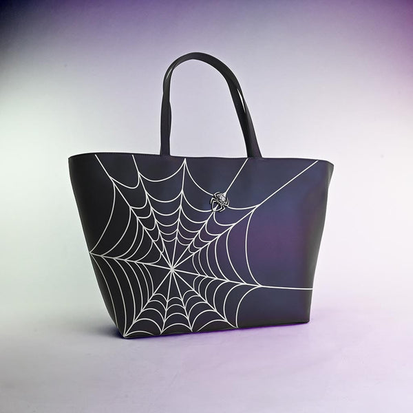 T.u.k Midnight Chameleon Web Tote Bag