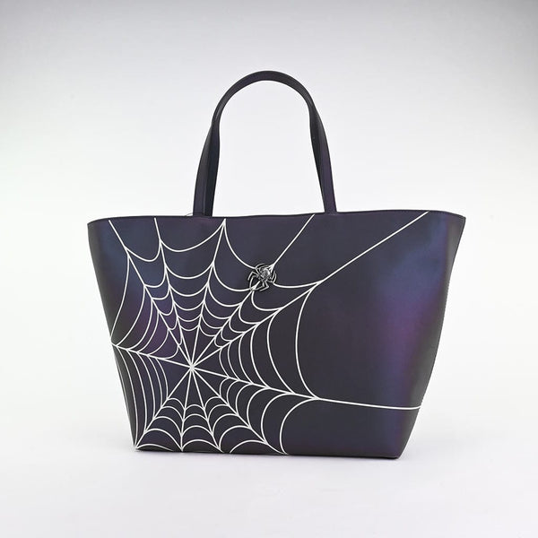 t.u.k Midnight Chameleon Web Tote Bag