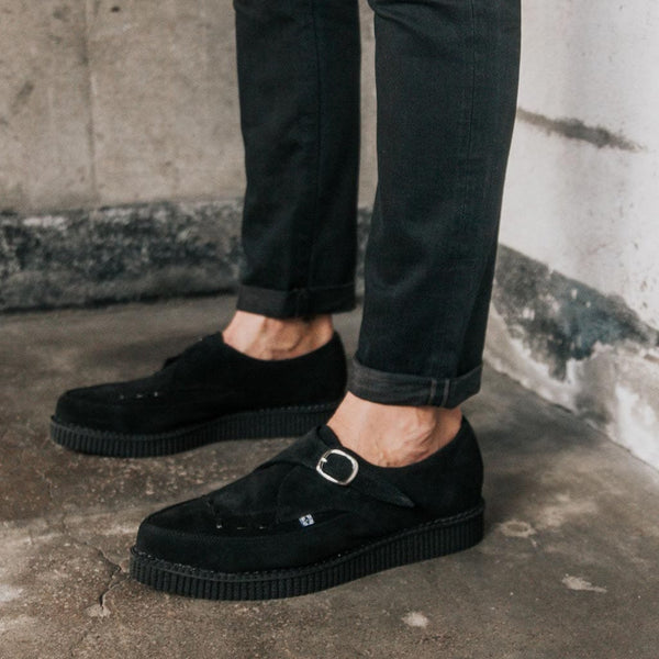 T.u.k Pointed Creeper Black Suede