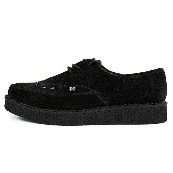 t.u.k Pointed Creeper Black Suede