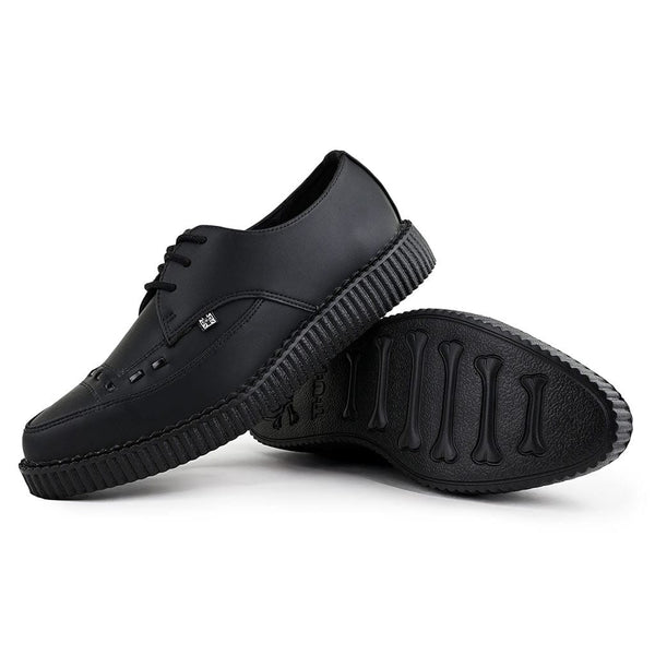 T.u.k Pointed Creeper Lace Up Black TUKskin™