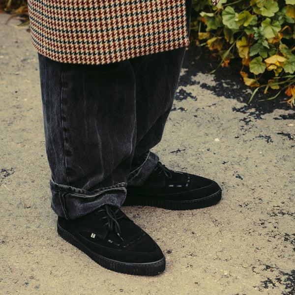 T.u.k Pointed Creeper Sneaker Black Suede