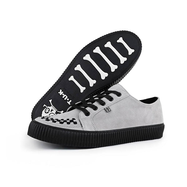 T.u.k Ribbed Sole Sneaker Grey Suede