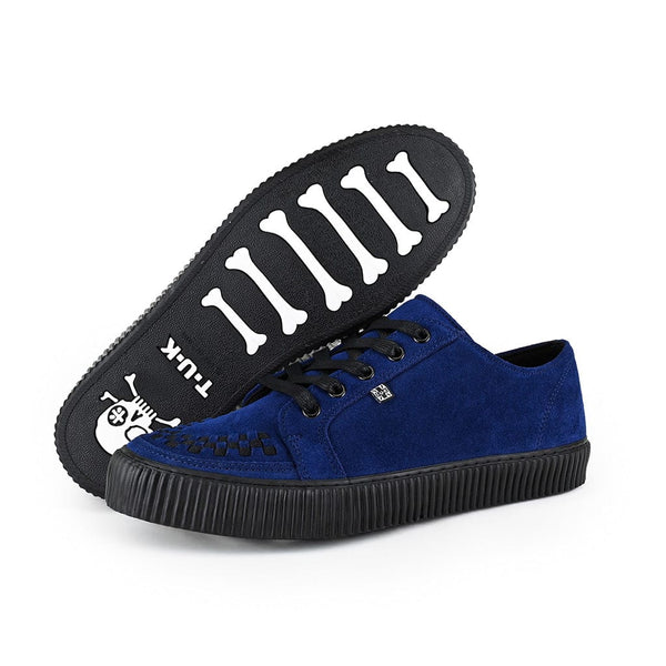 T.u.k Ribbed Sole Sneaker Navy Suede