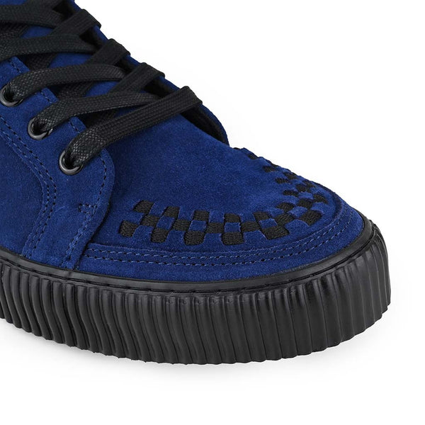 T.u.k Ribbed Sole Sneaker Navy Suede