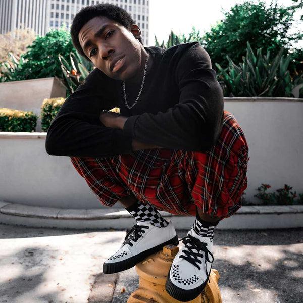 T.u.k Ribbed Sole Sneaker White Leather