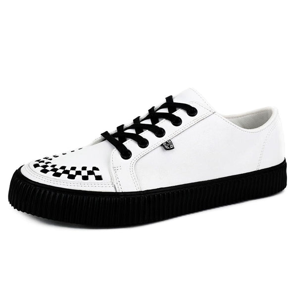 T.u.k Ribbed Sole Sneaker White Leather