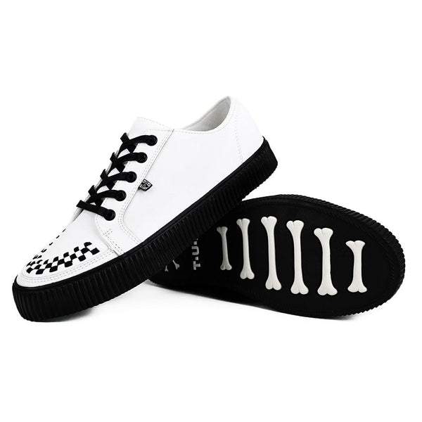 T.u.k Ribbed Sole Sneaker White Leather