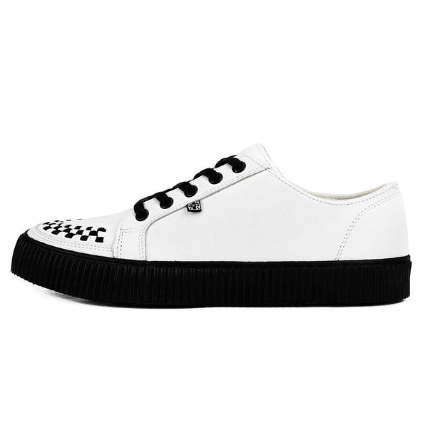 t.u.k Ribbed Sole Sneaker White Leather