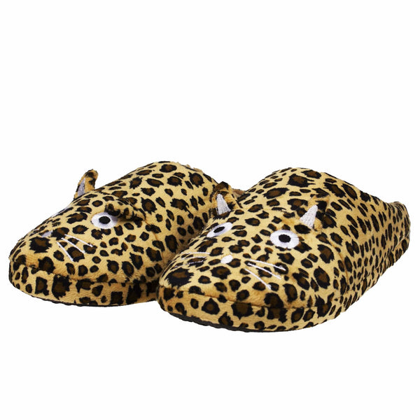 T.u.k Slipper Leopard Kitty Faux Fur