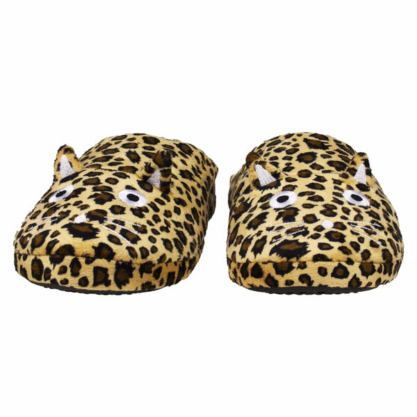 T.u.k Slipper Leopard Kitty Faux Fur