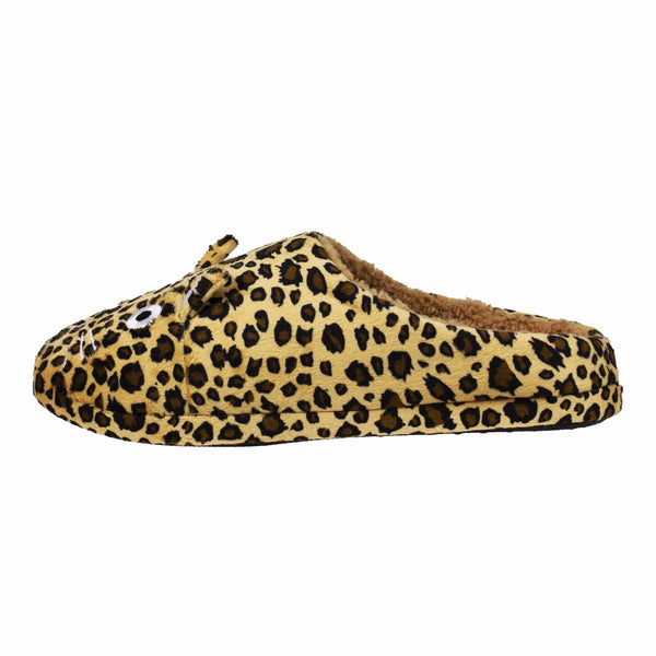 t.u.k Slipper Leopard Kitty Faux Fur