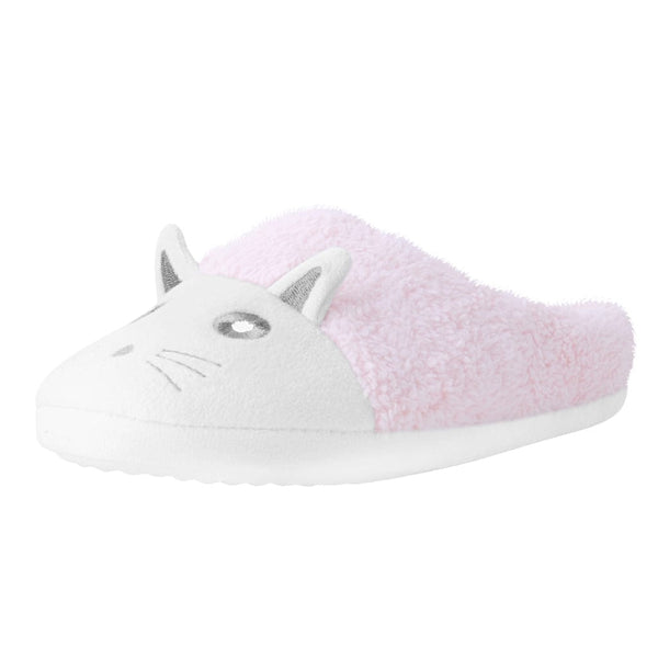 T.u.k Slipper Pink Kitty Faux Fur