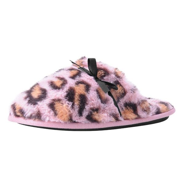 T.u.k Slipper Pink Leopard Faux Fur