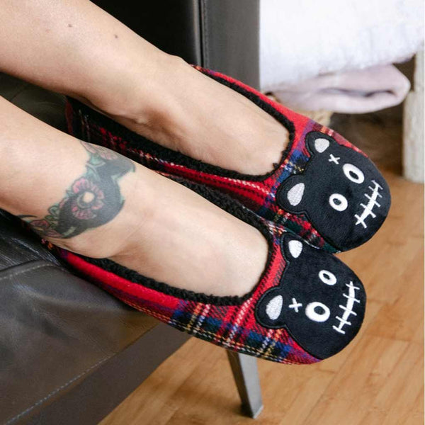 T.u.k Slipper Tartan Punk Teddy